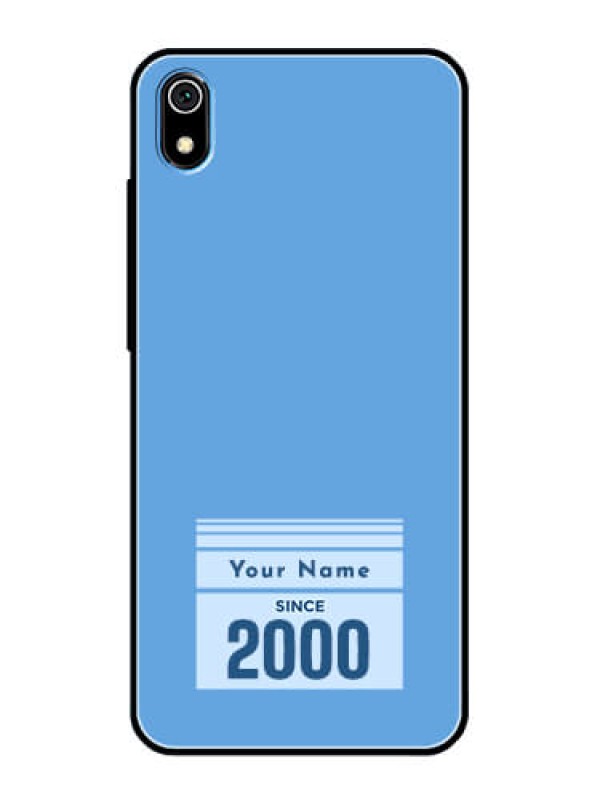 Custom Xiaomi Redmi 7A Custom Glass Mobile Case - Custom Year of birth Design