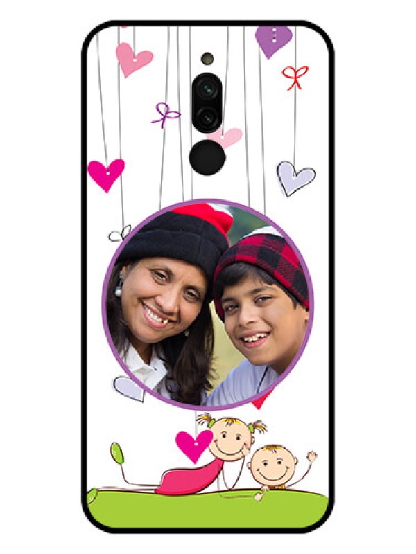 Custom Xiaomi Redmi 8 Photo Printing on Glass Case - Cute Kids Phone Case Design