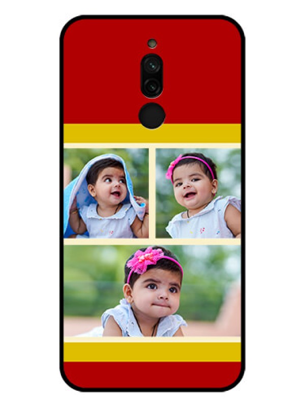 Custom Xiaomi Redmi 8 Custom Glass Mobile Case - Multiple Pic Upload Design