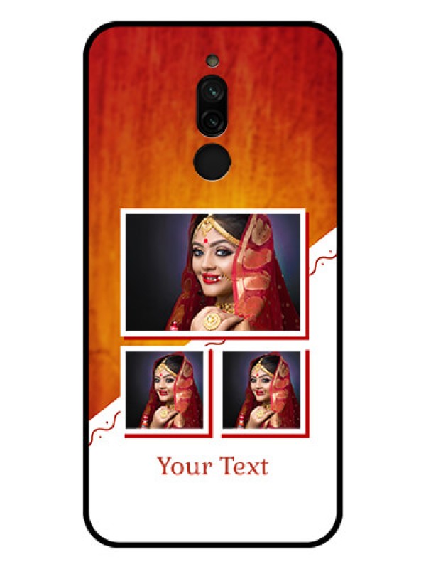 Custom Xiaomi Redmi 8 Custom Glass Phone Case - Wedding Memories Design