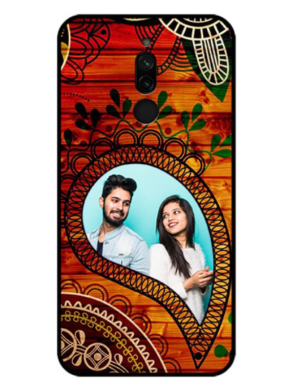 Custom Xiaomi Redmi 8 Personalized Glass Phone Case - Abstract Colorful Design