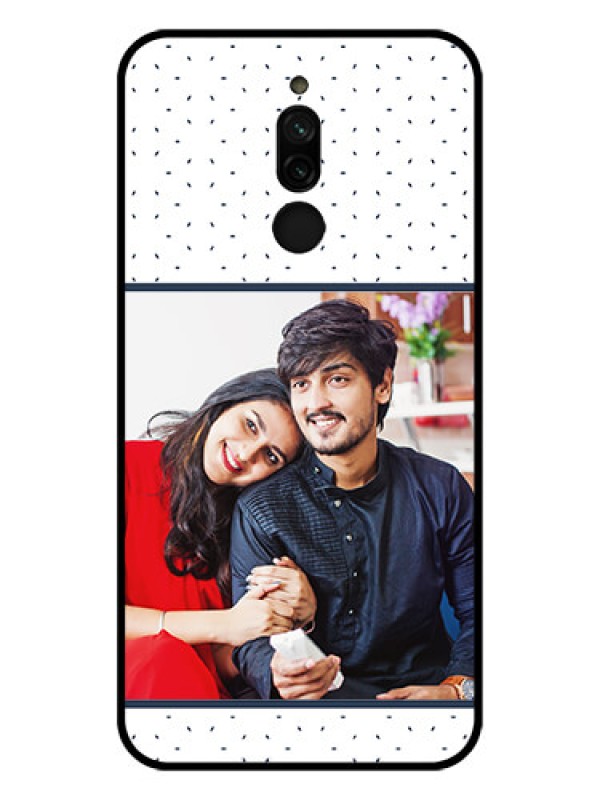 Custom Xiaomi Redmi 8 Personalized Glass Phone Case - Premium Dot Design