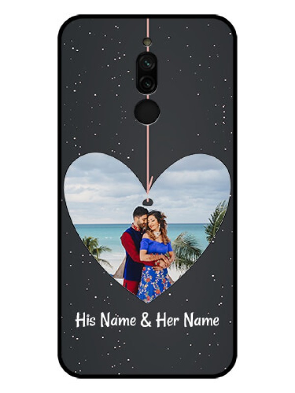 Custom Xiaomi Redmi 8 Custom Glass Phone Case - Hanging Heart Design