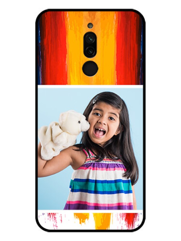 Custom Xiaomi Redmi 8 Personalized Glass Phone Case - Multi Color Design