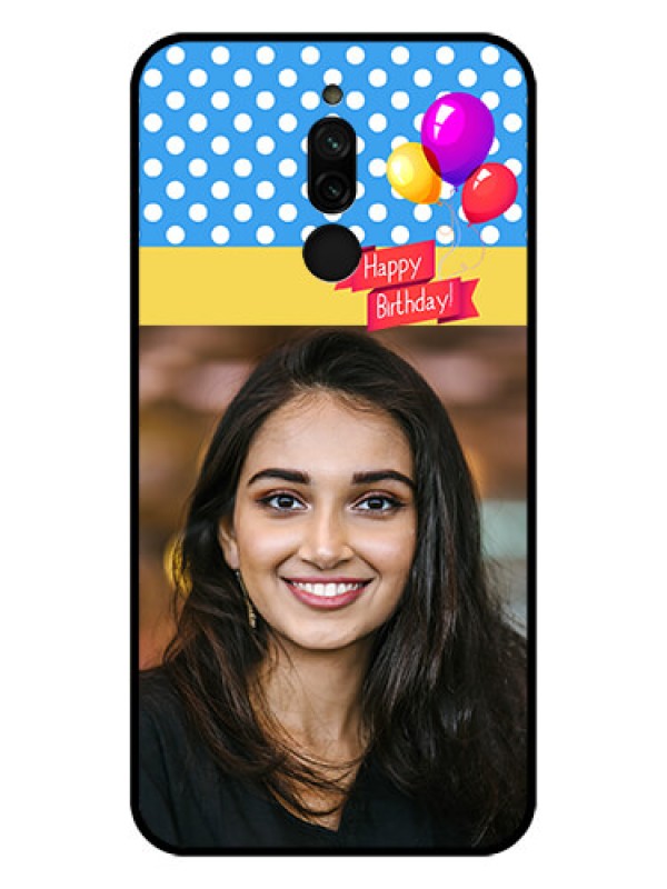 Custom Xiaomi Redmi 8 Custom Glass Mobile Case - Happy Birthday Design