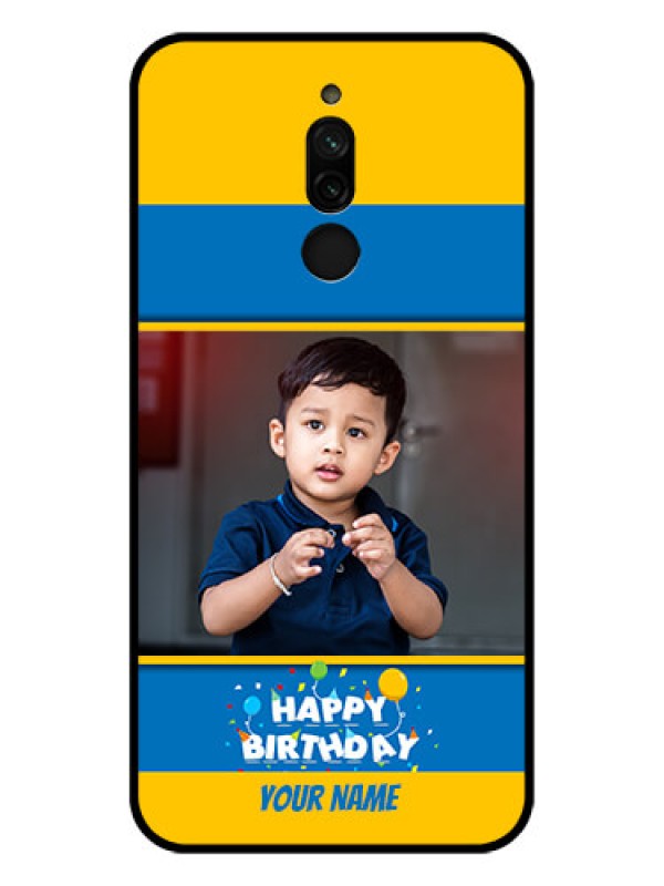 Custom Xiaomi Redmi 8 Custom Glass Mobile Case - Birthday Wishes Design