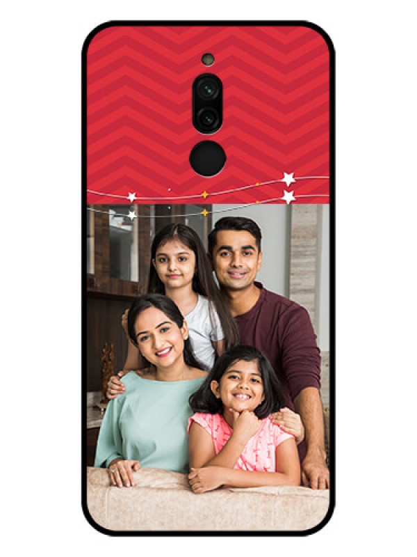 Custom Xiaomi Redmi 8 Personalized Glass Phone Case - Happy Family Design