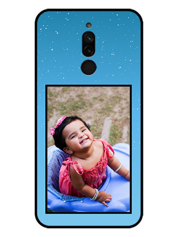 Custom Xiaomi Redmi 8 Custom Glass Mobile Case - Wave Pattern Colorful Design