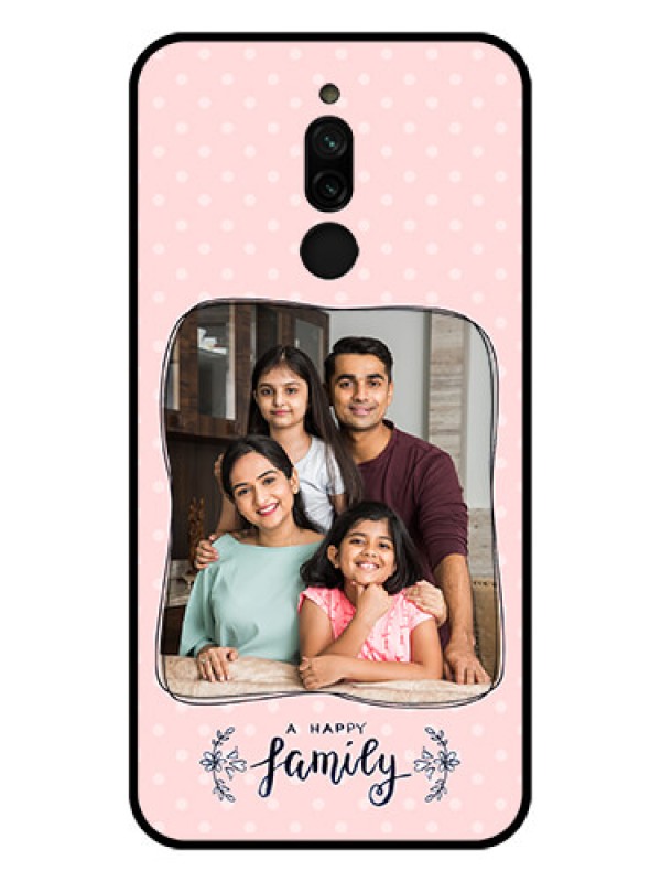 Custom Xiaomi Redmi 8 Custom Glass Phone Case - Family with Dots Design