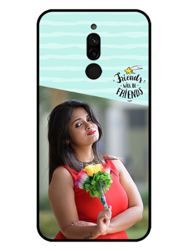 Custom Xiaomi Redmi 8 Custom Glass Phone Case - Friends Picture Icon Design
