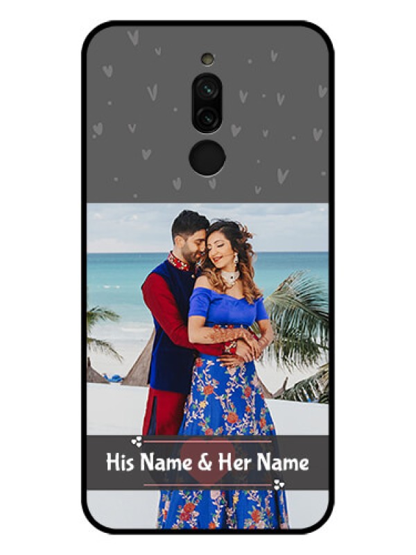Custom Xiaomi Redmi 8 Custom Glass Mobile Case - Buy Love Design with Photo Online