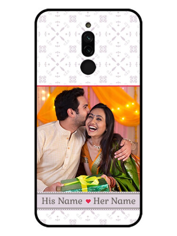 Custom Xiaomi Redmi 8 Custom Glass Mobile Case - with Photo and Ethnic Design