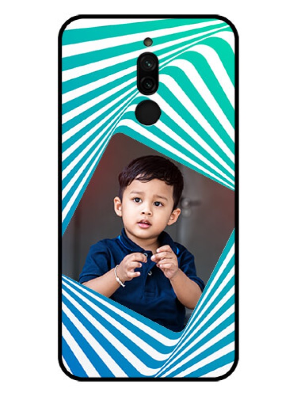Custom Xiaomi Redmi 8 Personalized Glass Phone Case - Abstract Spiral Design