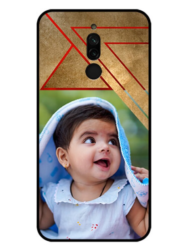 Custom Xiaomi Redmi 8 Personalized Glass Phone Case - Gradient Abstract Texture Design