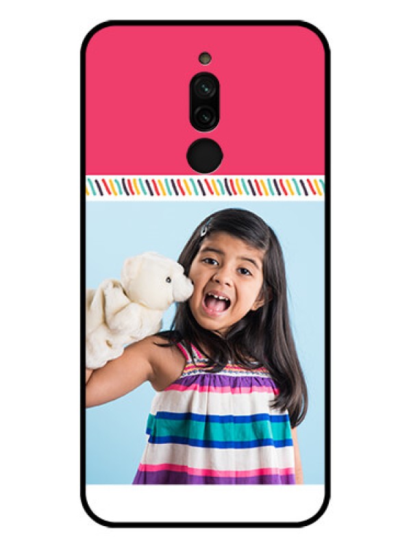 Custom Xiaomi Redmi 8 Personalized Glass Phone Case - Line art design