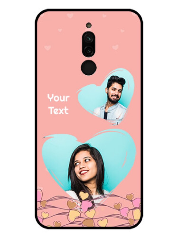 Custom Xiaomi Redmi 8 Custom Glass Mobile Case - Love Doodle Design