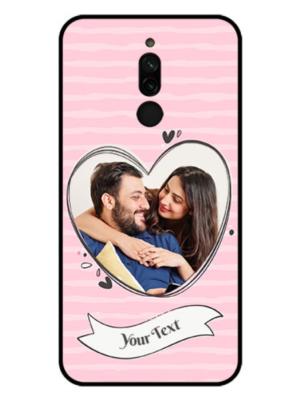 Custom Xiaomi Redmi 8 Custom Glass Phone Case - Vintage Heart Design
