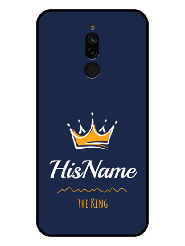 Custom Xiaomi Redmi 8 Glass Phone Case King with Name