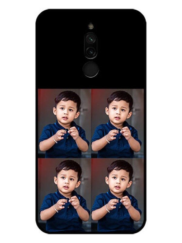 Custom Xiaomi Redmi 8 4 Image Holder on Glass Mobile Cover