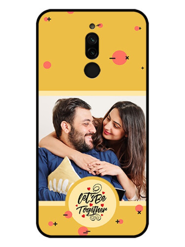 Custom Xiaomi Redmi 8 Photo Printing on Glass Case - Lets be Together Design