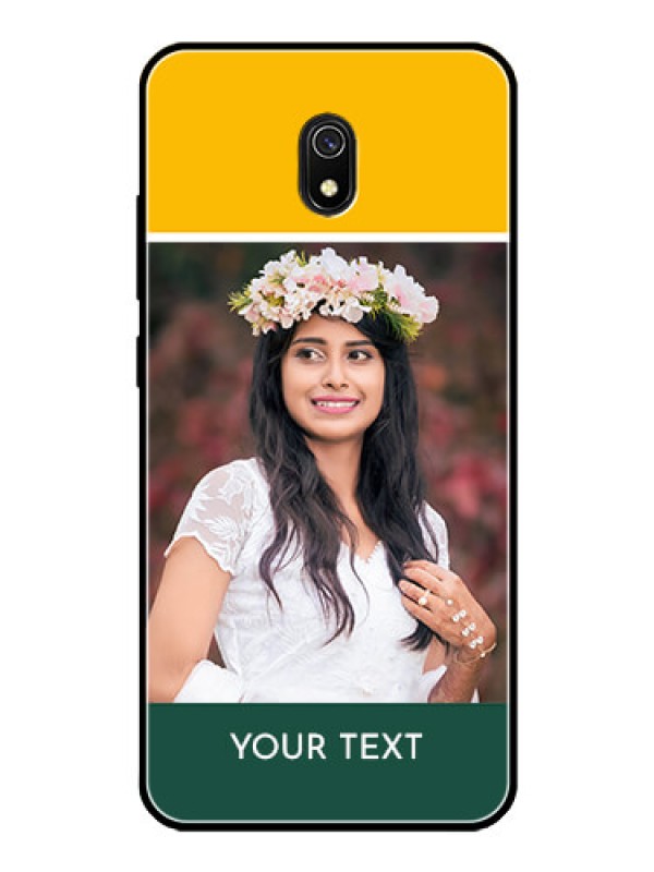 Custom Redmi 8A Photo Printing on Glass Case  - Love You Design