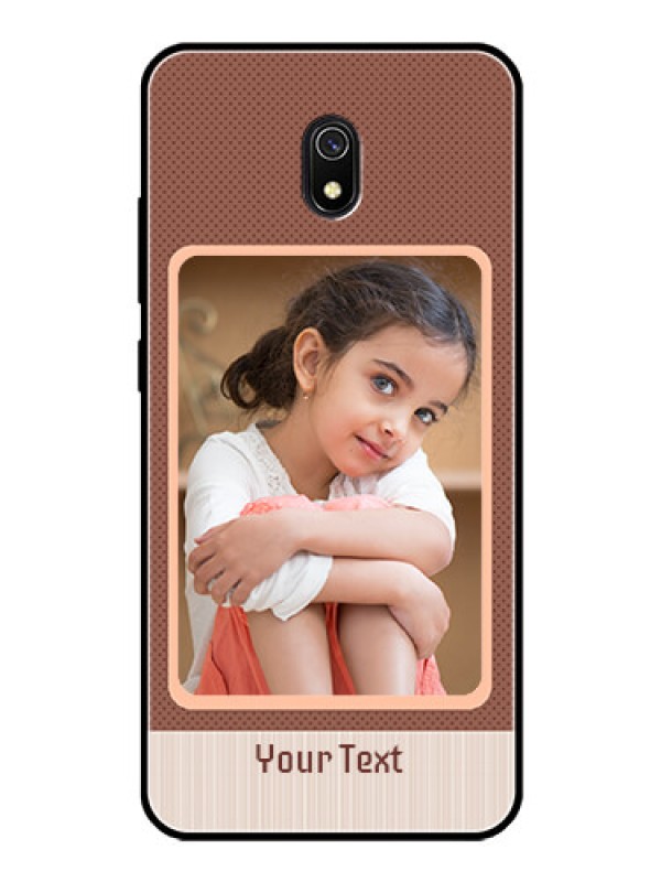 Custom Redmi 8A Custom Glass Phone Case  - Simple Pic Upload Design