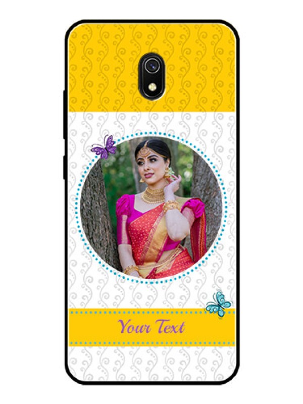 Custom Redmi 8A Custom Glass Mobile Case  - Girls Premium Case Design