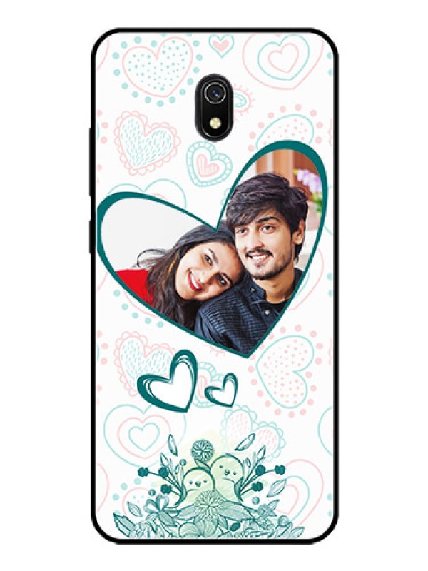 Custom Redmi 8A Photo Printing on Glass Case  - Premium Couple Design