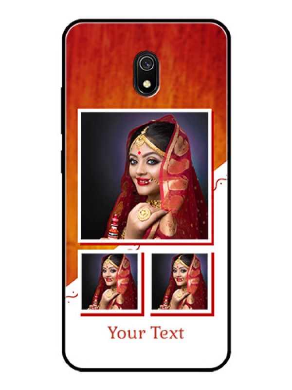 Custom Redmi 8A Custom Glass Phone Case  - Wedding Memories Design  