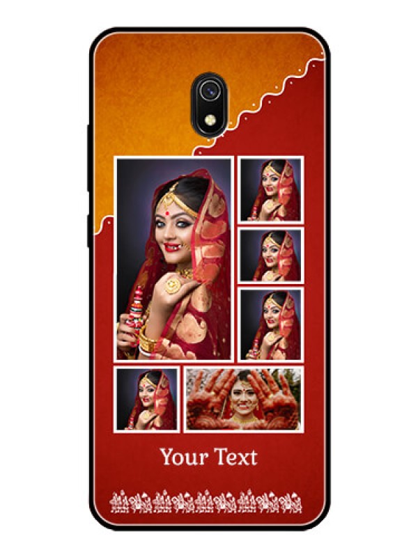 Custom Redmi 8A Personalized Glass Phone Case  - Wedding Pic Upload Design