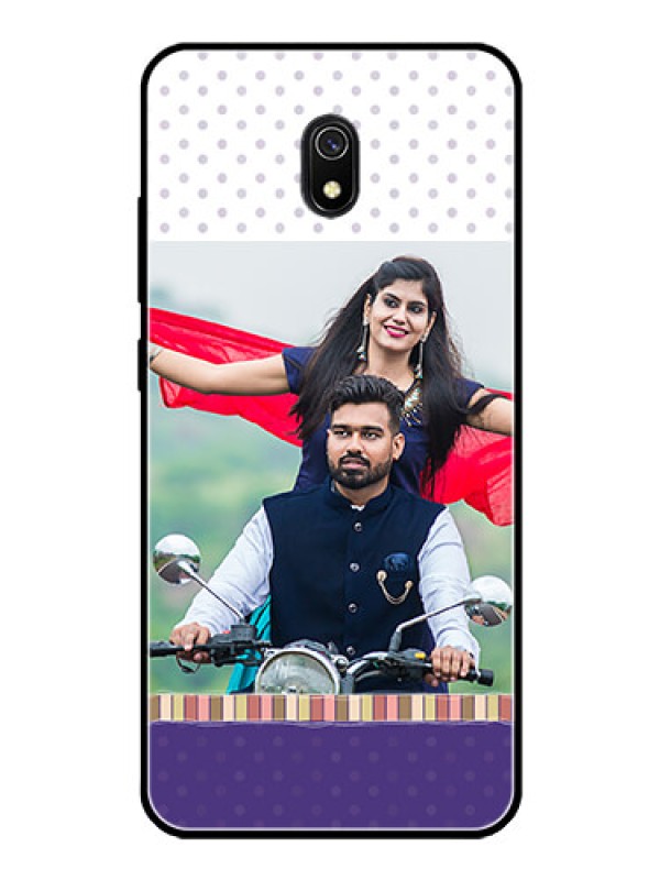 Custom Redmi 8A Photo Printing on Glass Case  - Cute Family Design