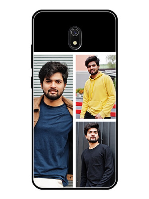 Custom Redmi 8A Photo Printing on Glass Case  - Upload Multiple Picture Design