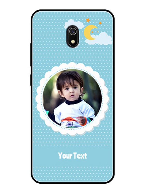 Custom Redmi 8A Personalised Glass Phone Case  - Violet Pattern Design