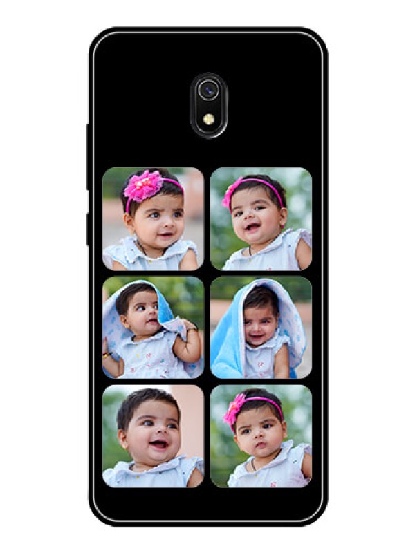 Custom Redmi 8A Photo Printing on Glass Case  - Multiple Pictures Design
