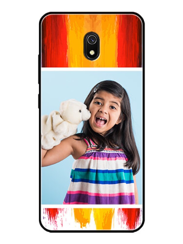 Custom Redmi 8A Personalized Glass Phone Case  - Multi Color Design
