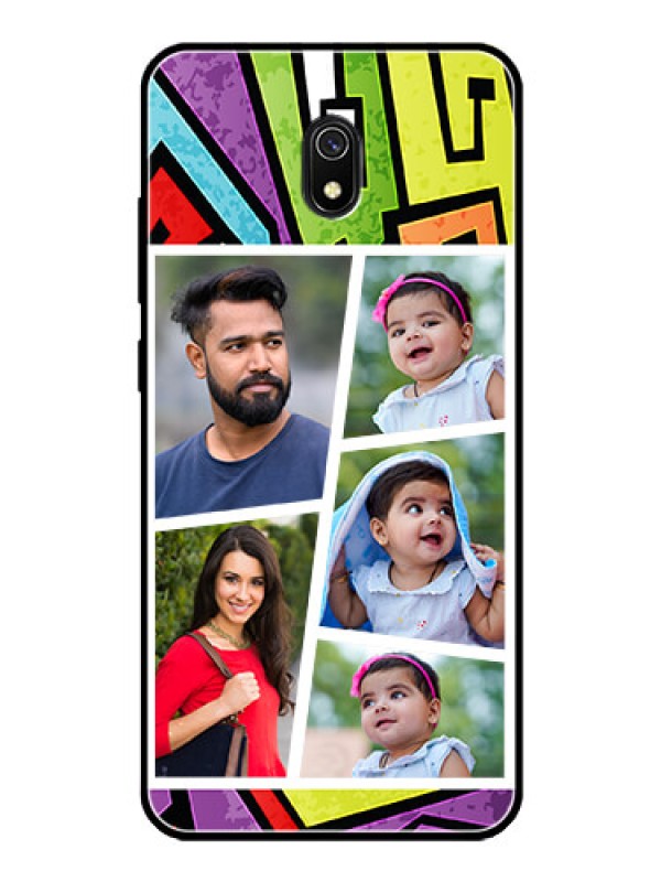 Custom Redmi 8A Custom Glass Phone Case  - Graffiti pattern Design