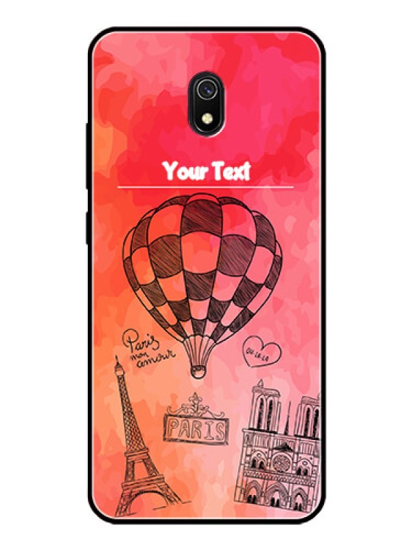 Custom Redmi 8A Custom Glass Phone Case  - Paris Theme Design
