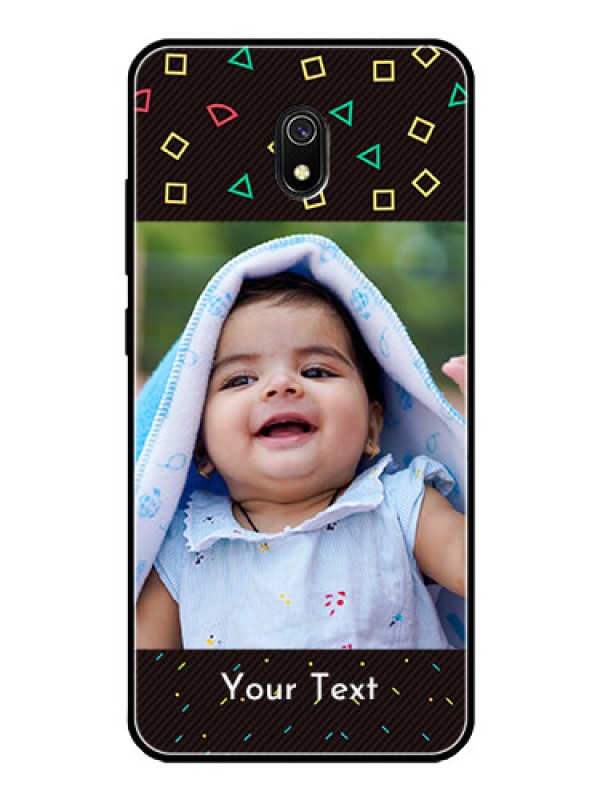 Custom Redmi 8A Custom Glass Phone Case  - with confetti birthday design