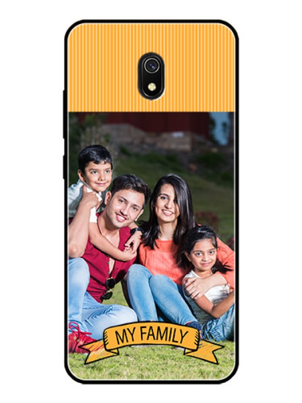 Custom Redmi 8A Custom Glass Phone Case  - My Family Design