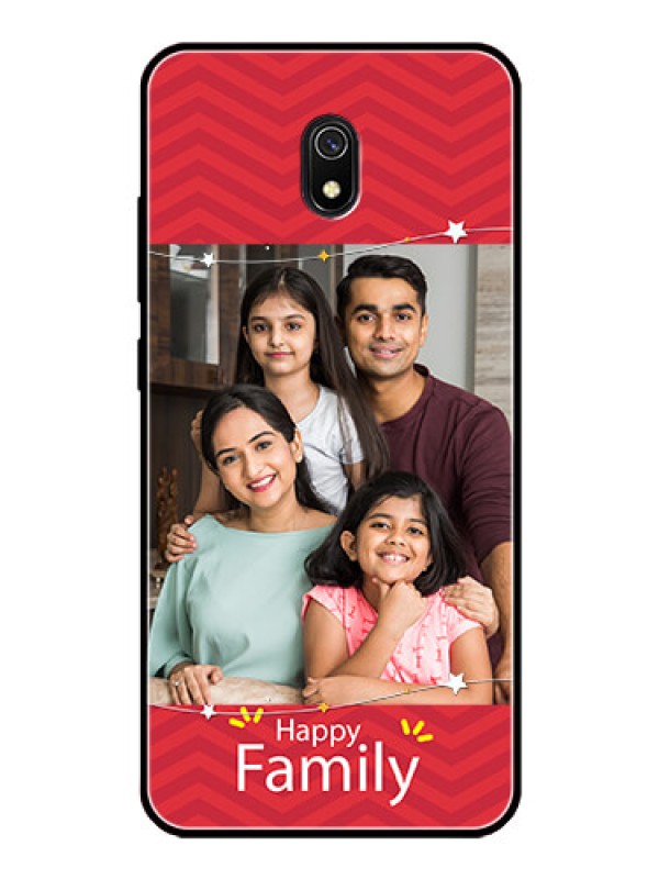 Custom Redmi 8A Personalized Glass Phone Case  - Happy Family Design