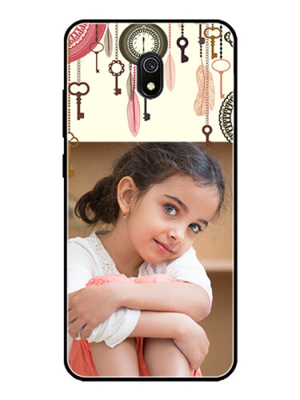 Custom Redmi 8A Custom Glass Mobile Case  - Boho Style Design