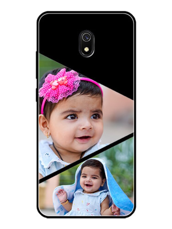 Custom Redmi 8A Custom Glass Phone Case  - Semi Cut Design