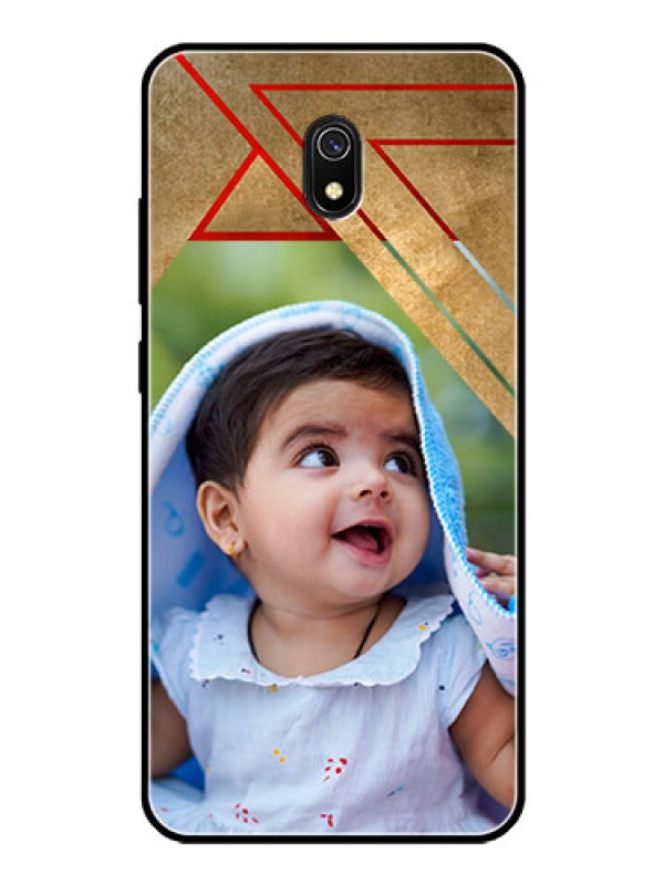 Custom Redmi 8A Personalized Glass Phone Case  - Gradient Abstract Texture Design