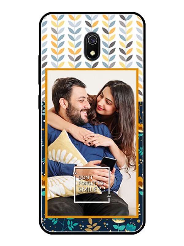 Custom Redmi 8A Custom Glass Mobile Case  - Pattern Design
