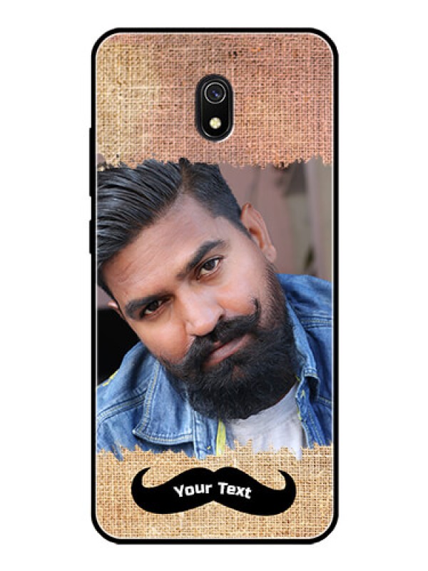 Custom Redmi 8A Personalized Glass Phone Case  - with Texture Design