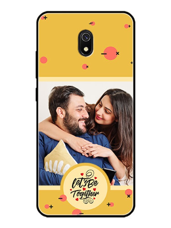 Custom Xiaomi Redmi 8A Photo Printing on Glass Case - Lets be Together Design