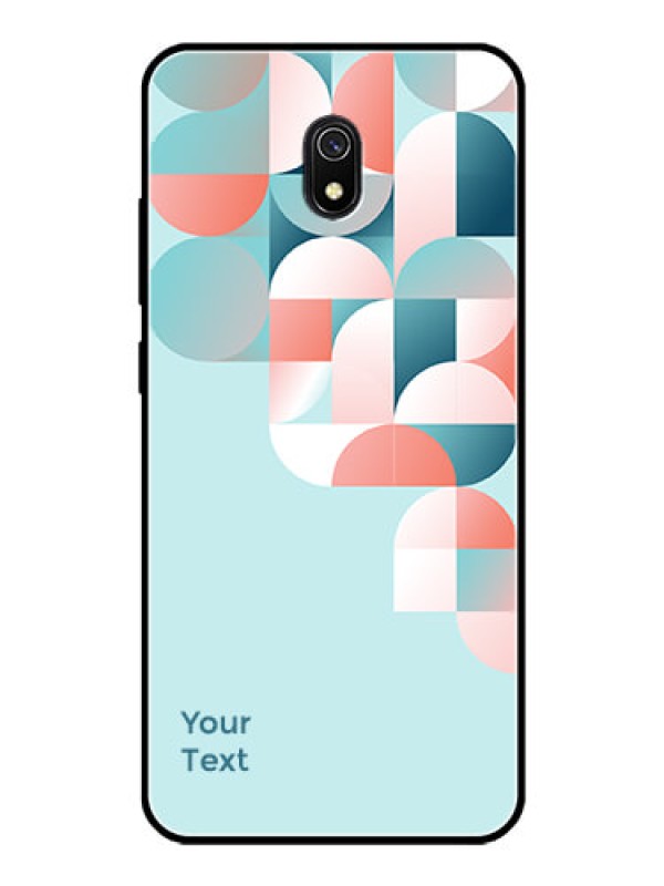 Custom Xiaomi Redmi 8A Custom Glass Phone Case - Stylish Semi-circle Pattern Design