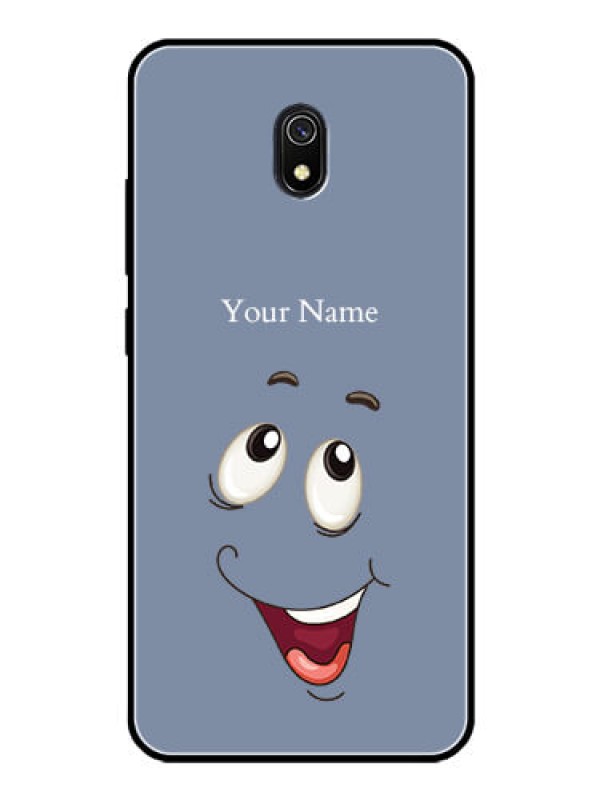 Custom Xiaomi Redmi 8A Photo Printing on Glass Case - Laughing Cartoon Face Design