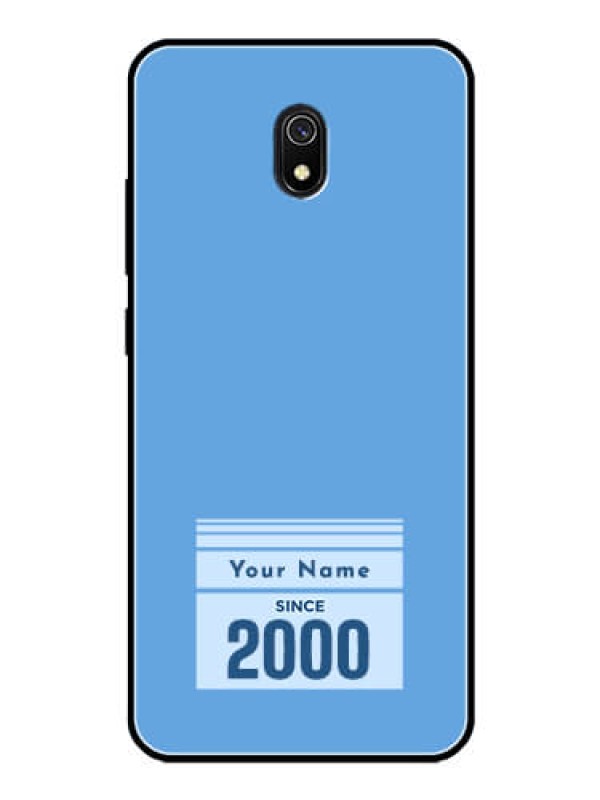 Custom Xiaomi Redmi 8A Custom Glass Mobile Case - Custom Year of birth Design