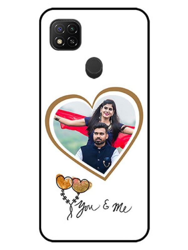 Custom Redmi 9 Activ Custom Glass Mobile Case  - You & Me Design